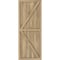 Ekena Millwork Americraft 6-Board Wood 2 Equal Panel Frmd Board-n-Batten Shutters w/Dbl Z-Bar, ARW102BF621X77UNH, PR ARW102BF621X77UNH - alternate 3